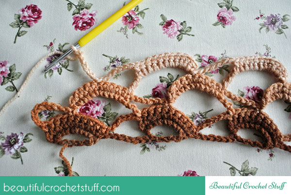 crochet lace scarf pattern