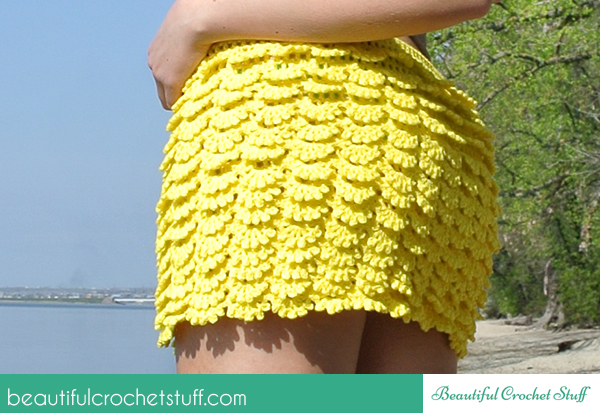 mergulhado-crochet-saia-free-padrão