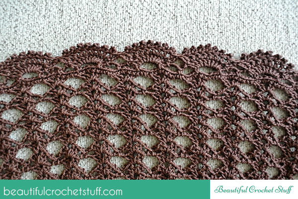 crochet long skirt free pattern