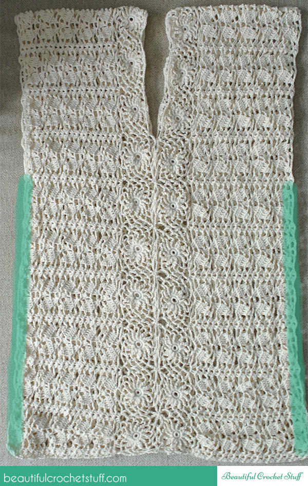 crochet-folha-túnica de livre-padrão