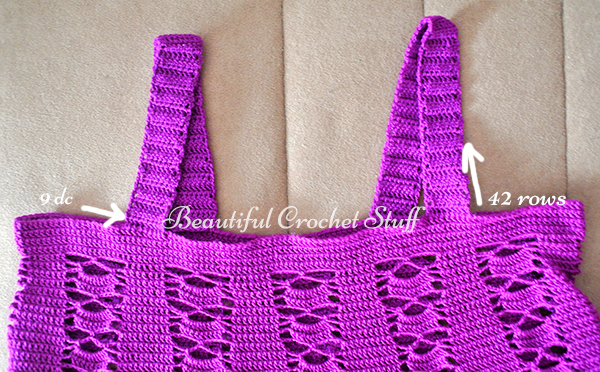 Crochet Purple Dress Free Pattern