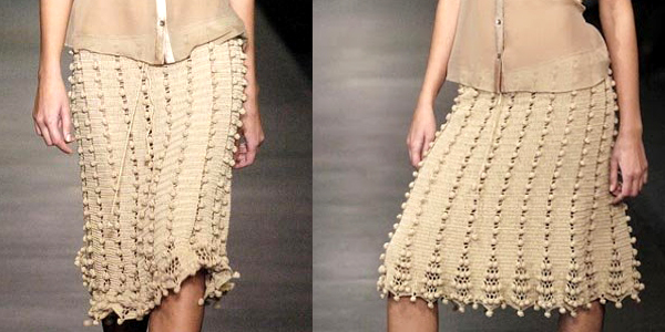 crochet bobble skirt pattern