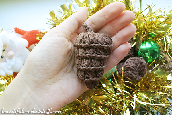 Crochet Pine Cone Free Pattern