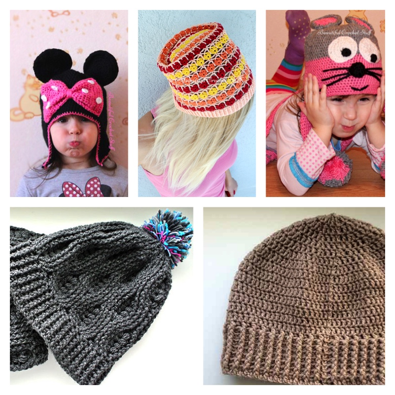 Crochet Beanies Hats Free Pattern