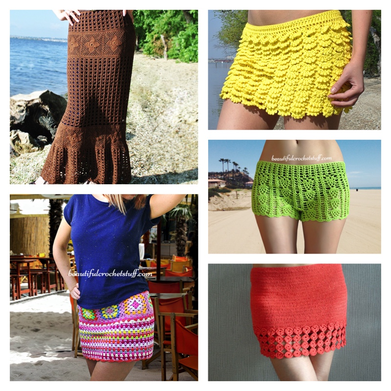 Crochet Skirts and Shorts Free Patterns