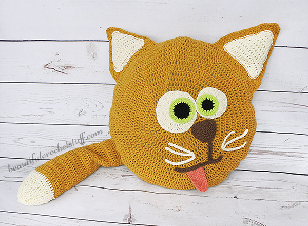 Free Crochet Cat Pillow Pattern