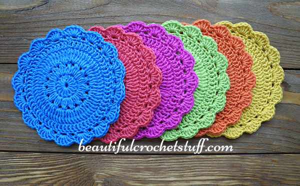 Crochet Coaster Free Pattern