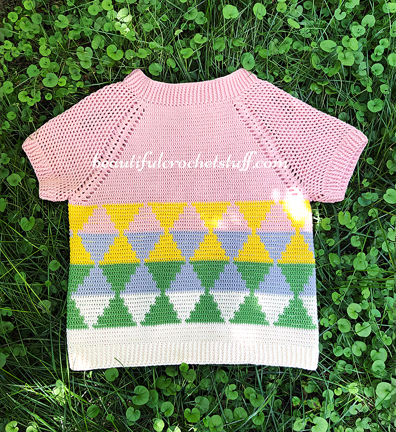 crochet raglan sweater free pattern