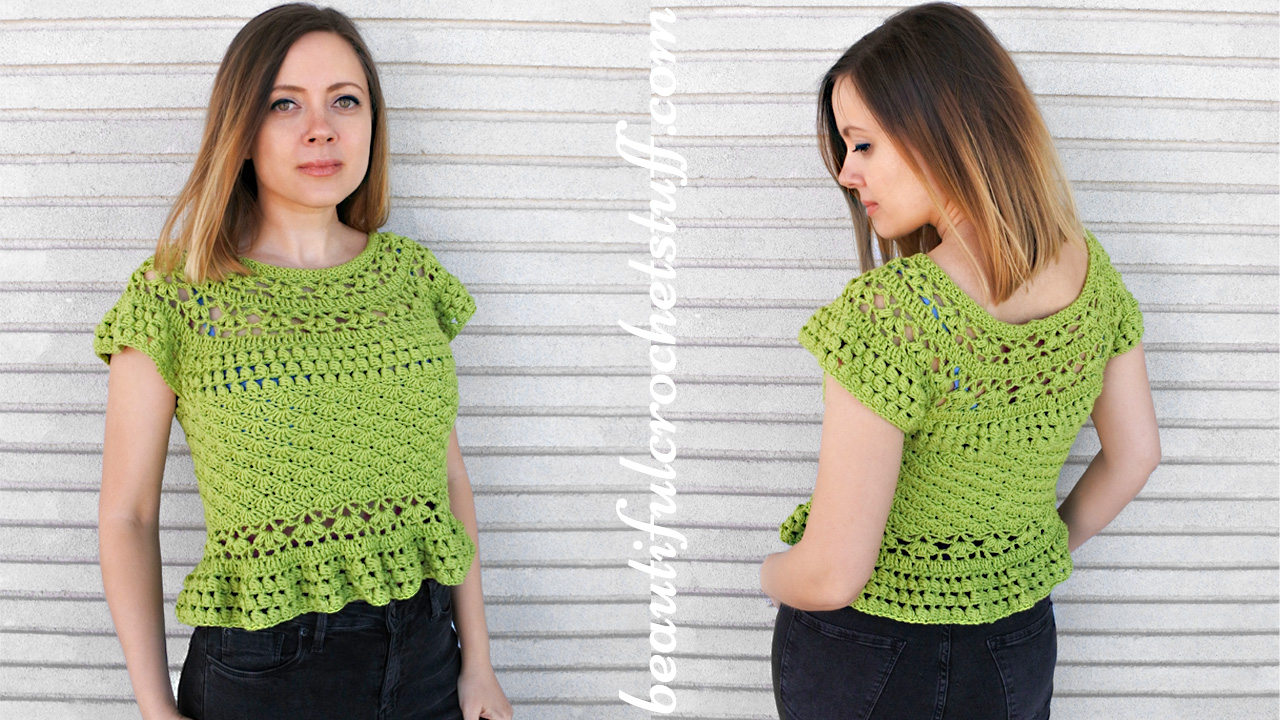 crochet blouse palmeral free pattern