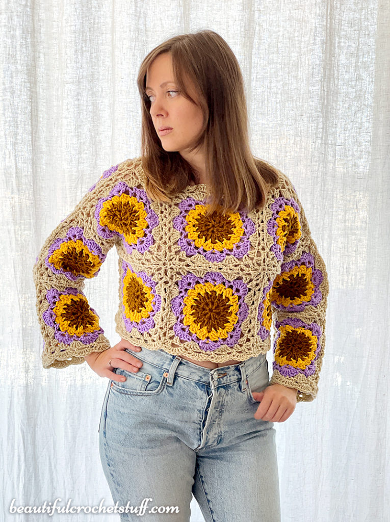 Crochet Flower Sweater Pattern Beautiful Crochet Stuff