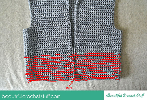 crochet easy vest pattern