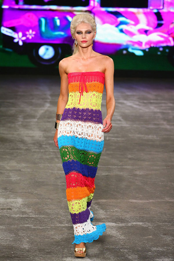 crochet-dress-colourful