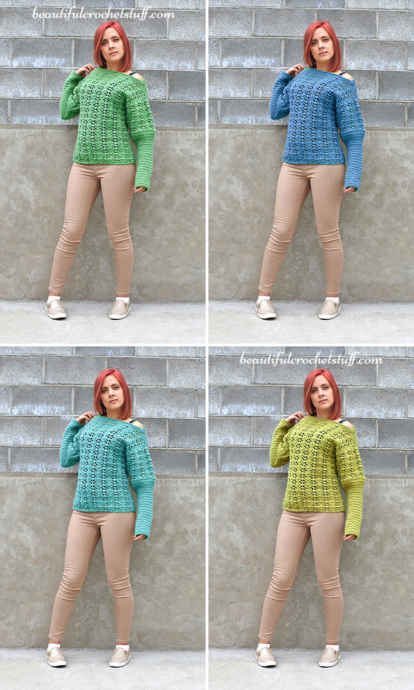 Crochet Sweater Free Pattern
