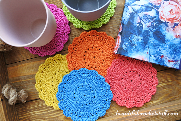 Crochet Coaster Free Pattern