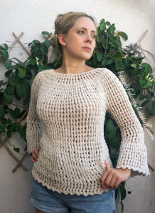 CROCHET TWO SIDES FLARE SLEEVE SWEATER FREE PATTERN | Beautiful Crochet ...