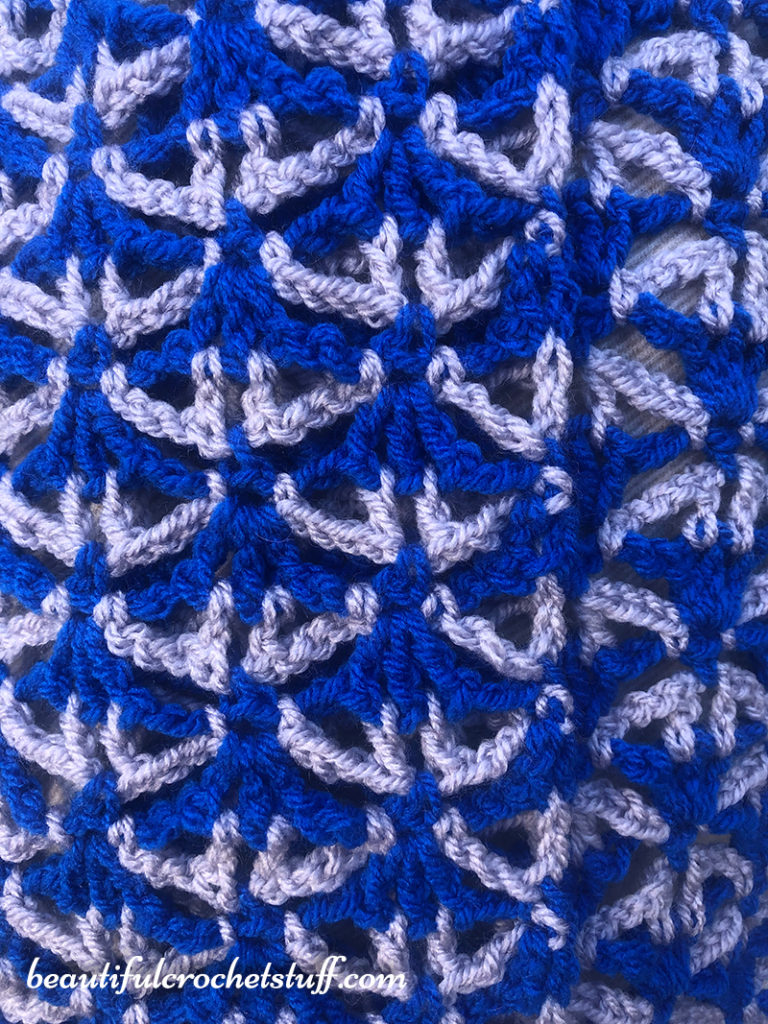 CROCHET AZULEJO SCARF FREE PATTERN - Beautiful Crochet Stuff