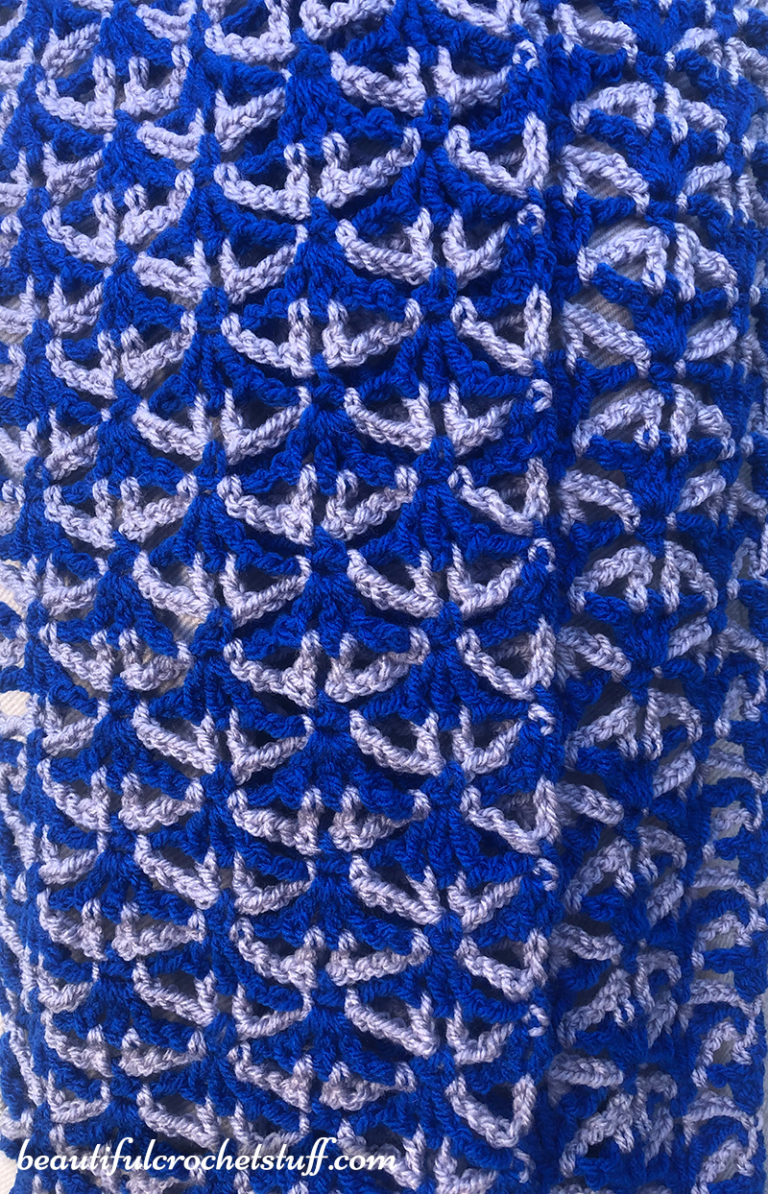 CROCHET AZULEJO SCARF FREE PATTERN - Beautiful Crochet Stuff