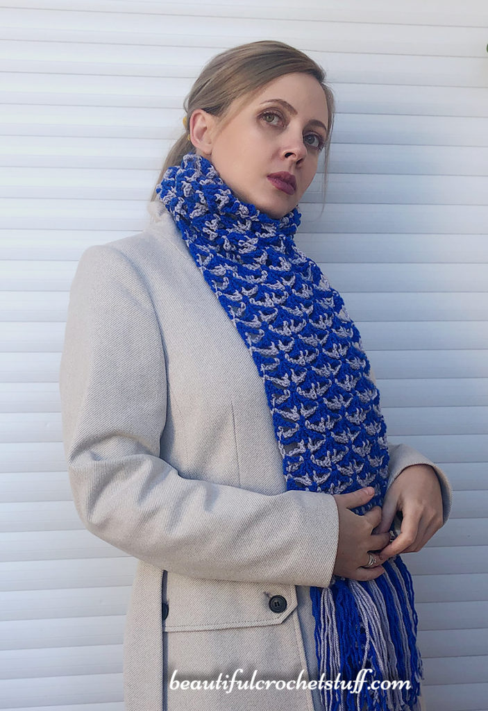 CROCHET AZULEJO SCARF FREE PATTERN - Beautiful Crochet Stuff