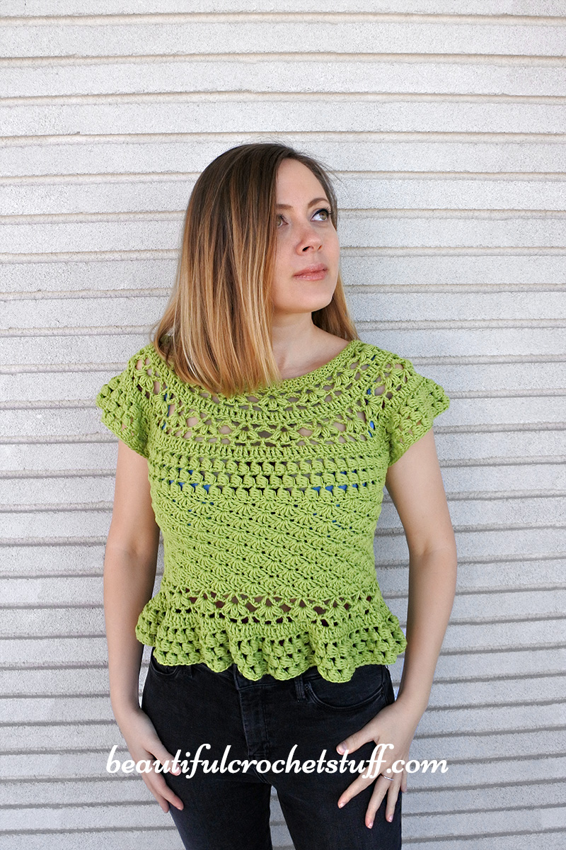 crochet palmeral top free pattern