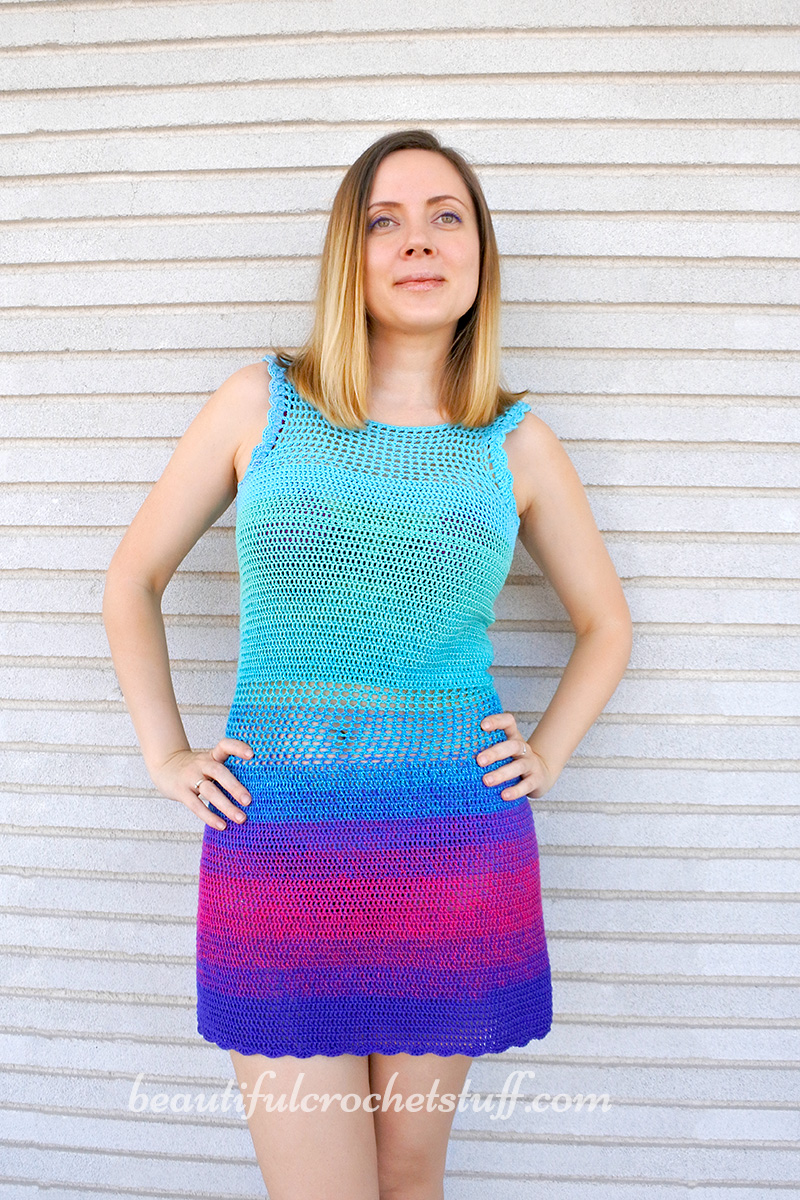 crochet mini dress pattern