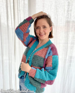 EASY CROCHET PATCHWORK CARDIGAN FREE PATTERN | Beautiful Crochet Stuff