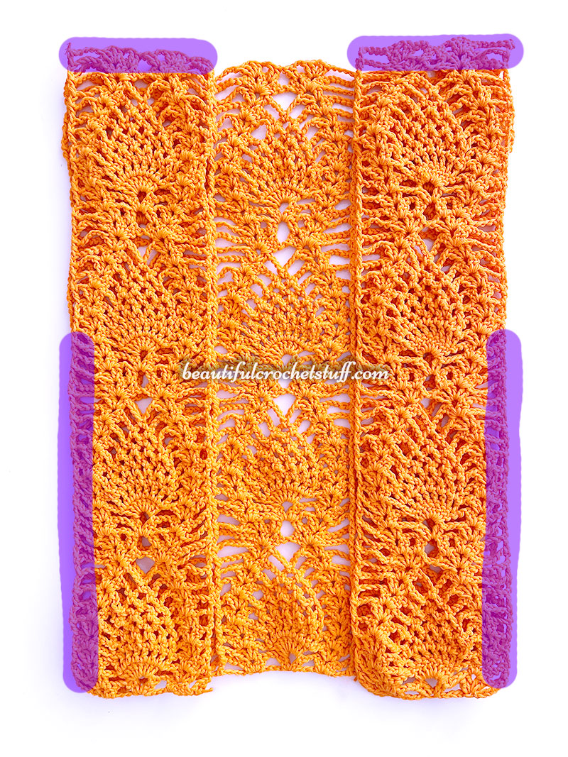 crochet-pineapple-vest-connect