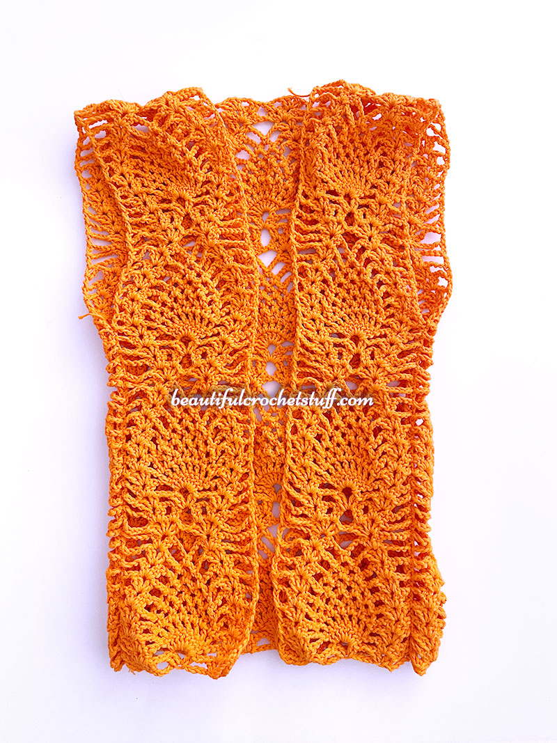 Boho Pineapple Crochet Wrap: Crochet pattern