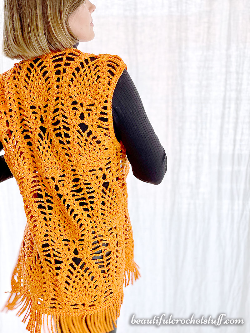 CROCHET PINEAPPLE VEST FREE PATTERN | Beautiful Crochet Stuff