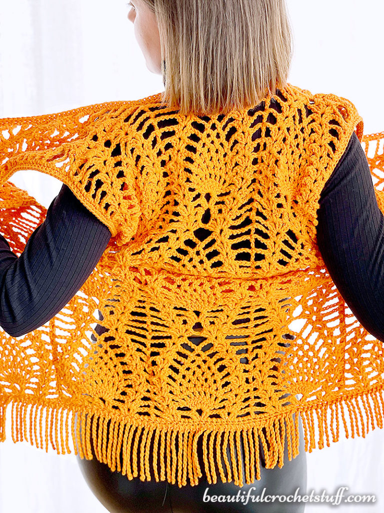 CROCHET PINEAPPLE VEST FREE PATTERN | Beautiful Crochet Stuff