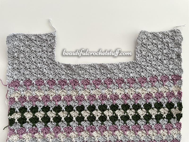 crochet criss cross shell stitch free pattern