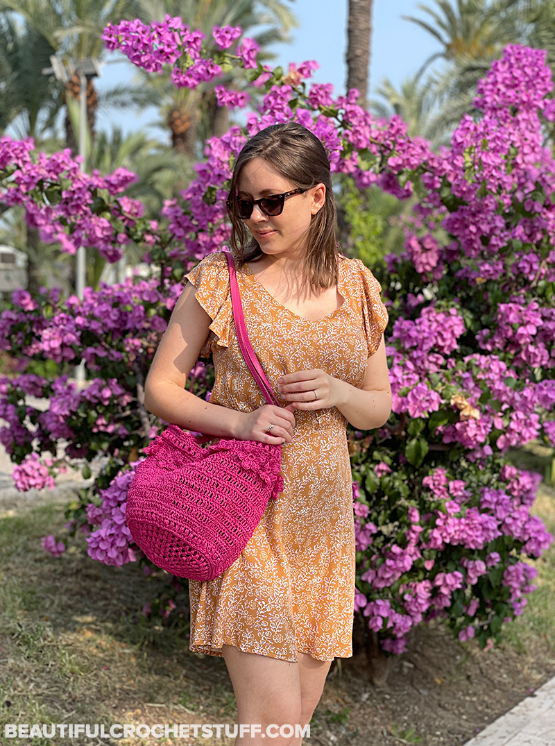 Buy Daisy Flower Crochet Bag Daisy Crochet Purse Floral Tote Bag Knitting  Hand Bag Crocheted Market Bag Commission Online in India - Etsy