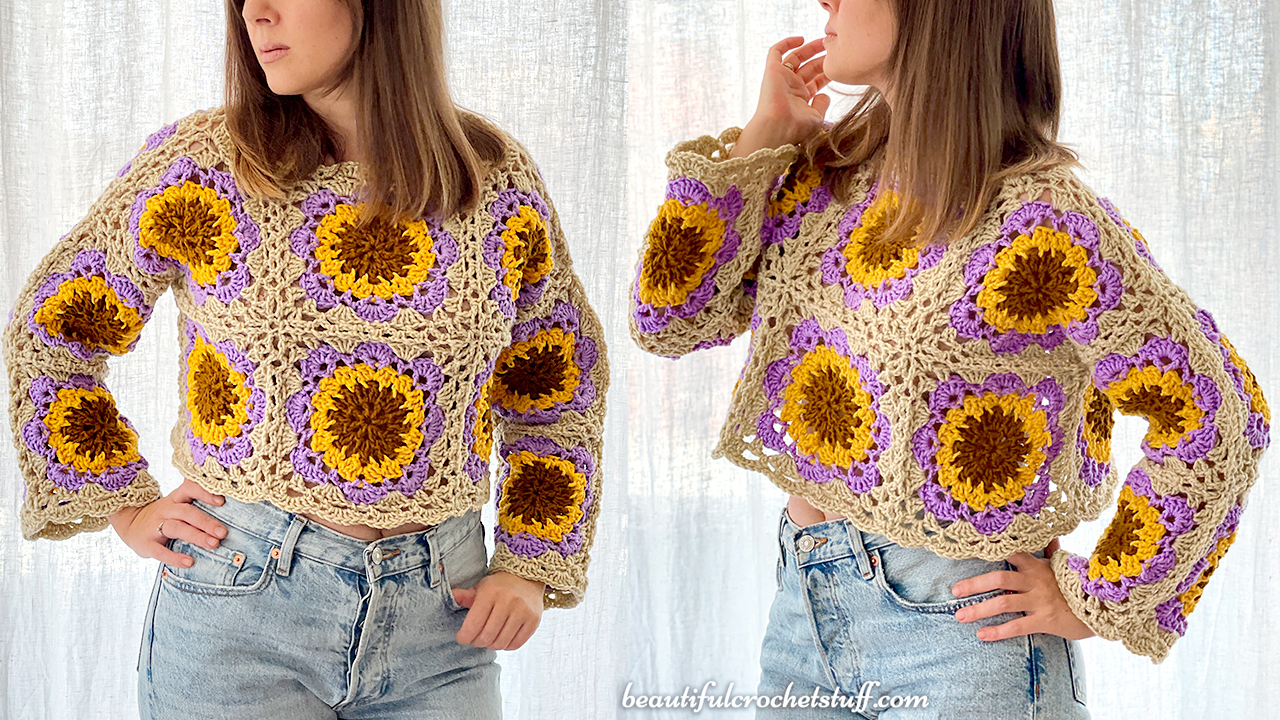 Crochet-Flower-Sweater-Pattern