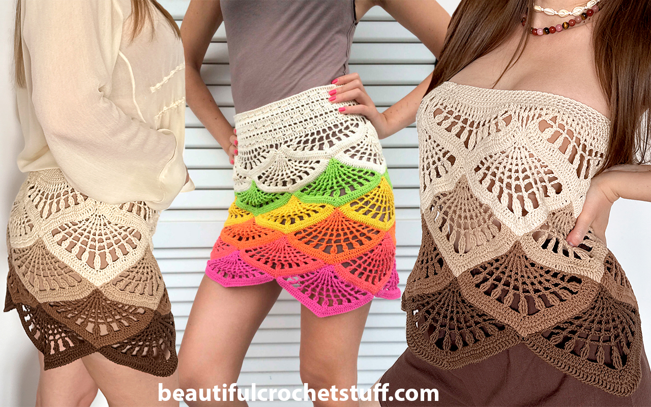 crochet lace skirt crochet pattern